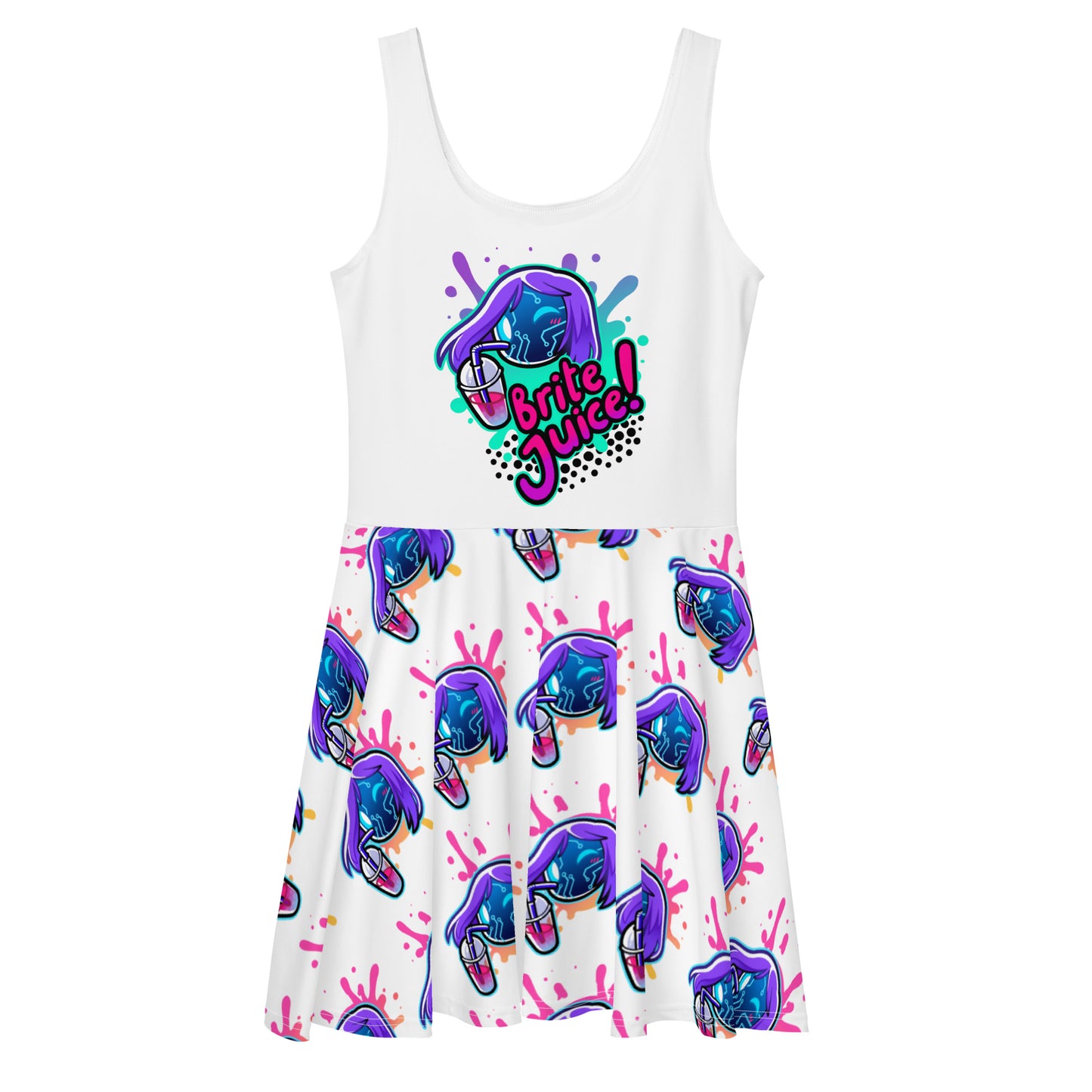 BriteBot Brite Juice Skater Dress