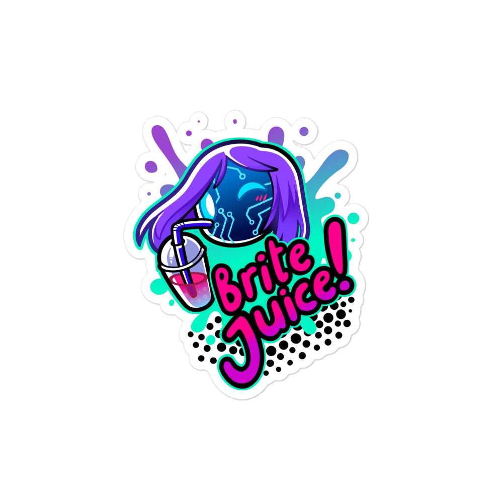 BriteBot Brite Juice Sticker Green & Purple