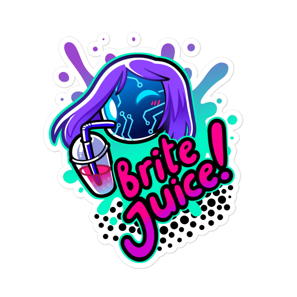 BriteBot Brite Juice Sticker Green & Purple